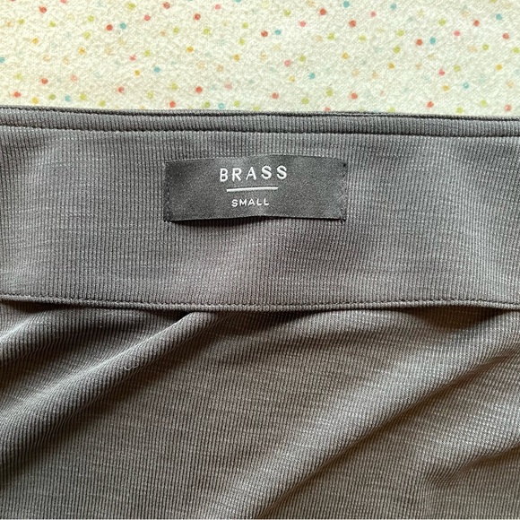 Brass Jersey Wrap Skirt in Vintage Black - Picture 10 of 14